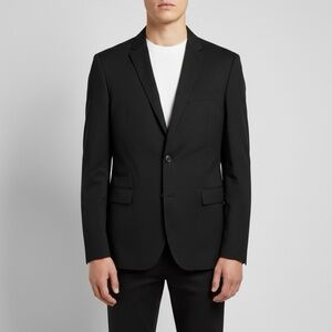 Black Tag Zara Man Classic Black Men's Blazer Suit Front Button Business Formal‎